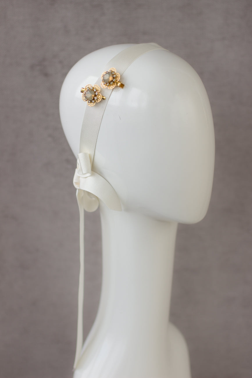 Buy online Gold hairpiece. Handmade crystal hair pins. Hair jewelry. Bridal hair pins. Wedding hairpiece. Small headpiece.